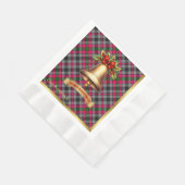 Borthwick Personalisiert Tartan Christmas Serviette (Ecke)