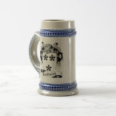 Borthwick Wappen Stein - Familienwappen Bierglas (Vorderseite Links)