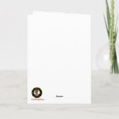 Borthwick Wappen & Tartan w/Robin Personalisiert Karte (Rückseite)