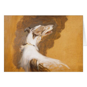 Borzoi-Aquarell-Karte