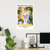 Borzoi Art Print Funny Bathroom, Dog on toilet Poster (Heimbüro)