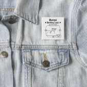 Borzoi Barking Logic Funny Dog Owner Sarcastic Button (Beispiel)