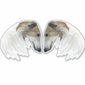 Borzoi Beauties Custom-Cut Vinyl Sticker (Vorderseite)