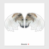 Borzoi Beauties Custom-Cut Vinyl Sticker (Blatt)