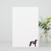 Borzoi-BESTE FREUNDIN Briefpapier (Stehend Vorderseite)