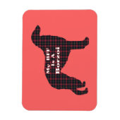 Borzoi-BESTE FREUNDIN Magnet (Vertikal)