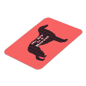 Borzoi-BESTE FREUNDIN Magnet (Linke Seite)