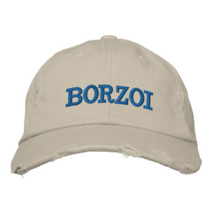 Borzoi bestickte Mütze Kappe