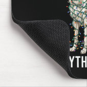 Borzoi Christmas I'm Fine Everything Is Fine  Mousepad (Ecke)