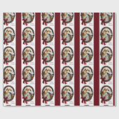 Borzoi Christmas Wreath Geschenkpapier (Flach)