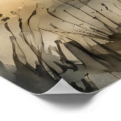 Borzoi - Dog Art Print Poster (Ecke)