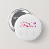 Borzoi Dog Lover Tattoo Funny Dog Mama Geschenk Id Button (Vorne & Hinten)