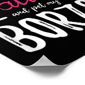 Borzoi Dog Lover Tattoo Funny Dog Mama Geschenk Id Poster (Ecke)