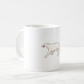 Borzoi dog Magic Kaffeetasse (Vorderseite Links)