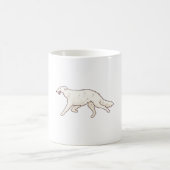 Borzoi dog Magic Kaffeetasse (Mittel)