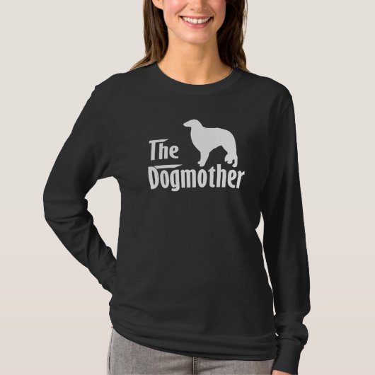Borzoi Dog Mama Muttertag T-Shirt (Vorderseite)