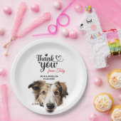 Borzoi Dog Pappteller (Party)