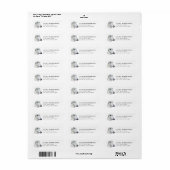 Borzoi Dog Return Address Labels (Vorne)