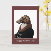 Borzoi DR133 (russischer Jagdhund), der glückliche Karte (Gelbe Blume)