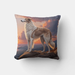 Borzoi Elegant Breed Throw Kissen
