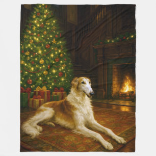 Borzoi-Feiertag Fleecedecke