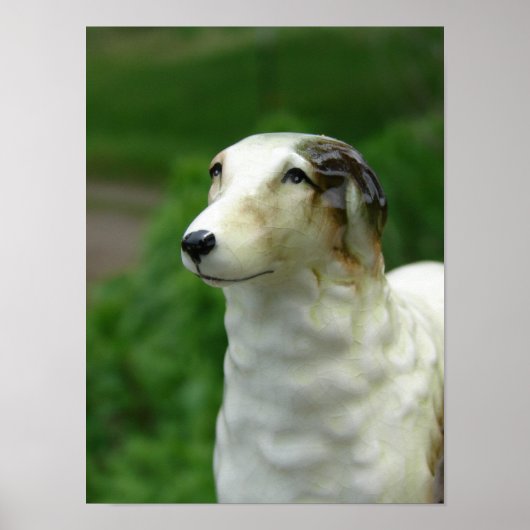 Borzoi Figurine Poster (Vorne)