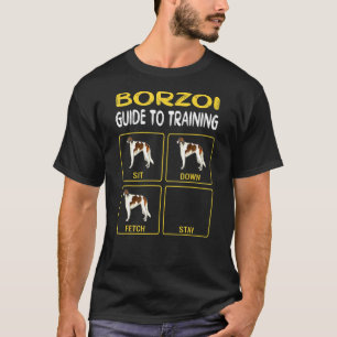 Borzoi-Führer zum Training von Gehorsam bei Hunden T-Shirt