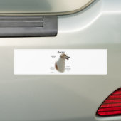 Borzoi-Geschichtsdesign Autoaufkleber (Auf Auto)