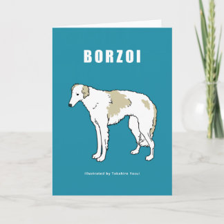 Borzoi-Gruß-Karte Karte