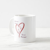 Borzoi Heart Belongs Kaffeetasse (Vorderseite Links)