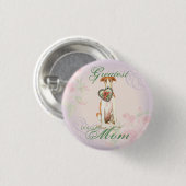 Borzoi Heart Mama Button (Vorne & Hinten)
