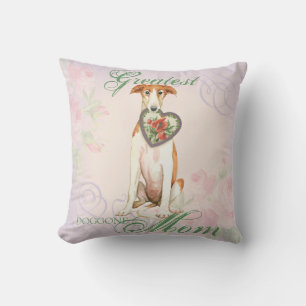 Borzoi Heart Mama Kissen