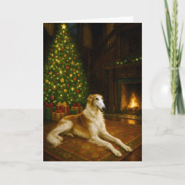 Borzoi Holiday Card Feiertagskarte