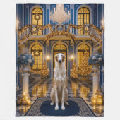 Borzoi Holiday  Fleecedecke (Vorderseite)