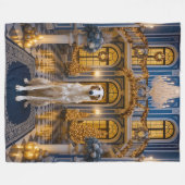 Borzoi Holiday Fleecedecke (Vorderseite (Horizontal))