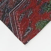 Borzoi Holiday Fleecedecke (Ecke)