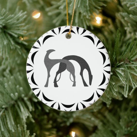 Borzoi Hound Weihnachtsschmuck (Baum)