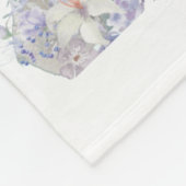 Borzoi Hund Mama Floral Fleecedecke (Ecke)