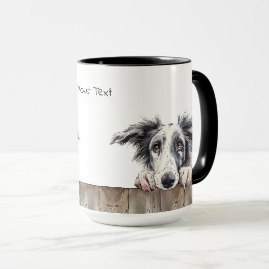 Borzoi Hund Tasse (VorderseiteRechts)