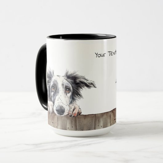 Borzoi Hund Tasse (Vorderseite Links)
