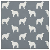 Borzoi Hunde Silhouetten Gemustert Stoff (Muster)