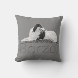 Borzoi im Ruhe-Kissen Kissen