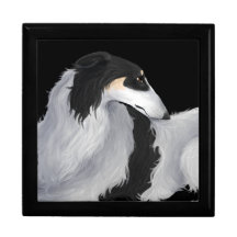 Borzoi im Ruhe-Schmuckkästchen