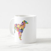 Borzoi Kaffeetasse (Vorderseite Links)