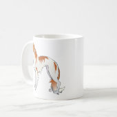 Borzoi Kaffeetasse (Vorderseite Links)