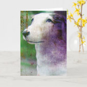 Borzoi Karte (Gelbe Blume)