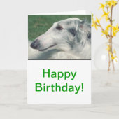 Borzoi Karte (Gelbe Blume)