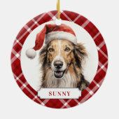 Borzoi Keramik Circle Ornament (Hinten)