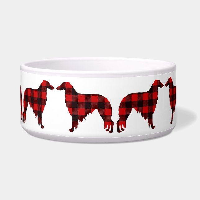 Borzoi Keramik Pet Bowl Napf (Vorderseite)