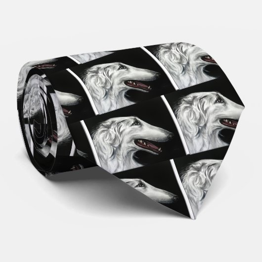 Borzoi Krawatte (Gerollt)